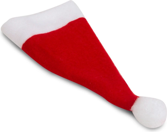 Kerstdecoratie voor bestek – kerstmuts, 6 stuks