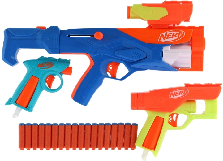 Drie blasters voor gezamenlijk speelplezier