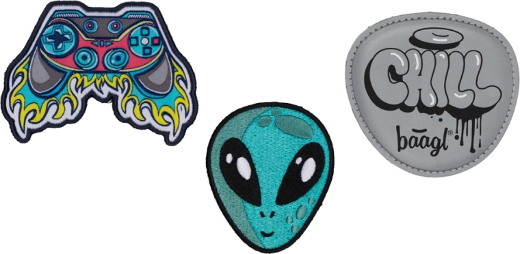 Vervangbare badges BAAGL Baaglies – set Chill, 3 stuks
