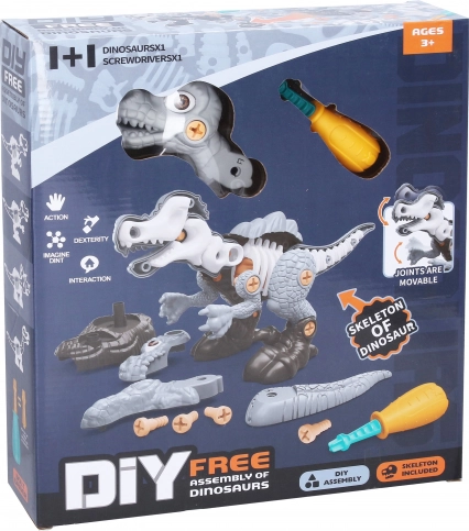Dinosaurus met schroefskelet