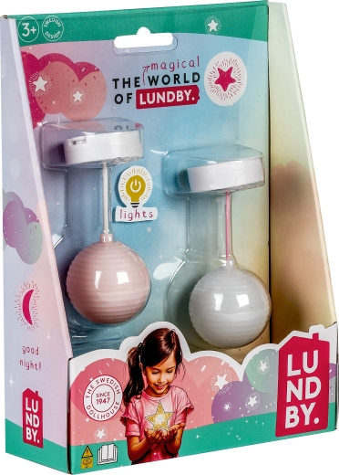 Twee LED-lampen voor het poppenhuis