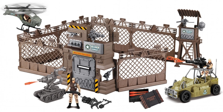 Militaire vesting met helikopter met effecten 177 cm