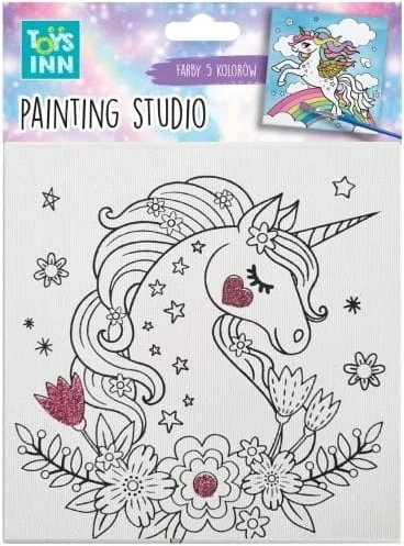 Creatieve schilderset Canvas Klein vogeltje TOYSINN 15 × 15 cm