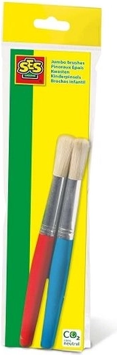 SES stevige kinderkwasten, 2 stuks