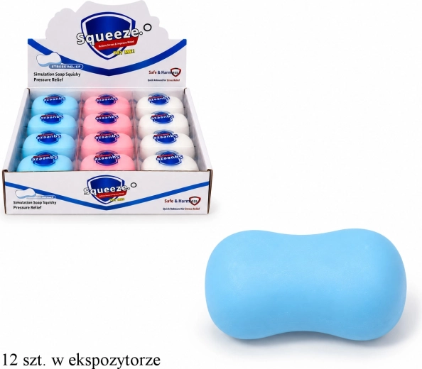 Knijpbaar antistresszeepje - 1 stuk