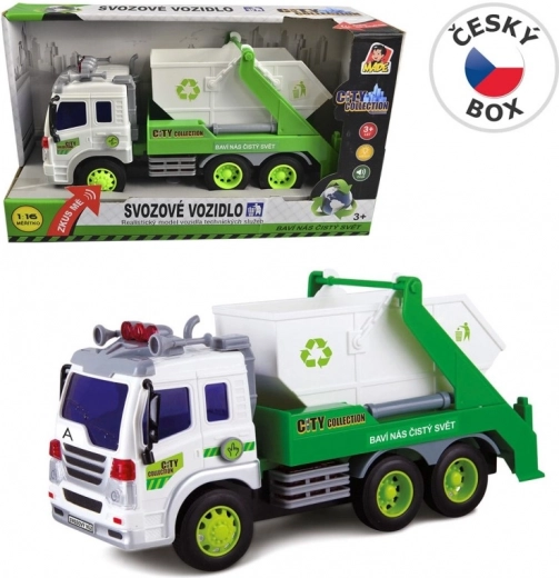 MaDe Vuilniswagen met Container en Zwungradaandrijving