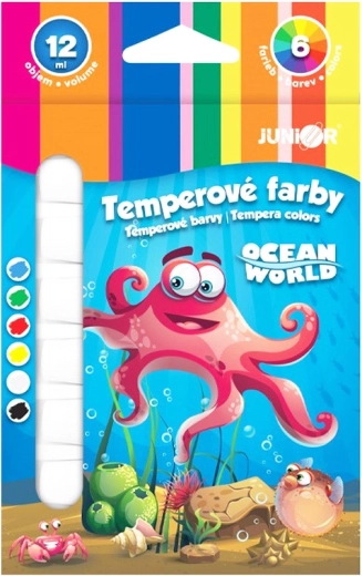 Tempera verven ocean world set 6×12 ml
