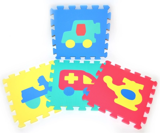 Zachte puzzelblokken Vervoersmiddelen