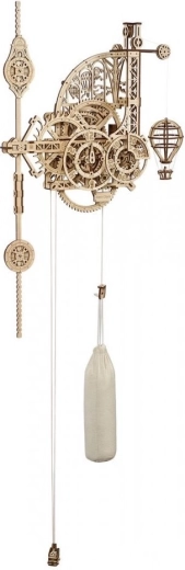 Ugears 3D houten mechanische wandklok Aero