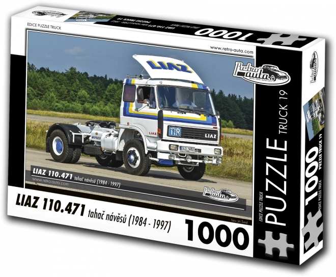 Puzzel RETRO-AUTA: LIAZ 110.471 trekker voor opleggers (1984–1997), 1000 stukjes