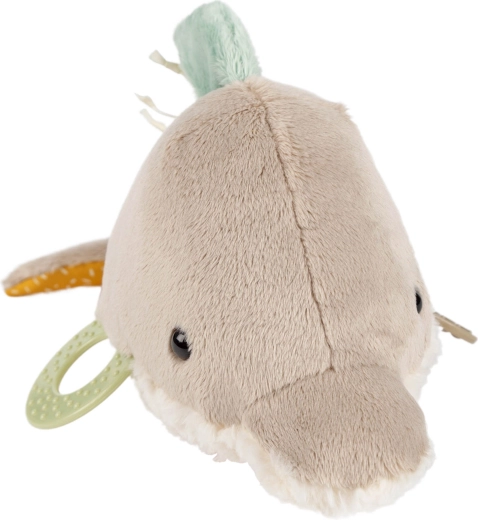 Zachte eerste knuffel met verschillende texturen