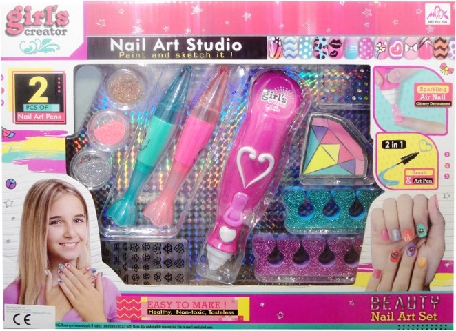 Creatieve nagelset voor kinderen
