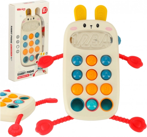 Sensorische telefoon–bijtspeeltje voor baby’s Bibi-inn