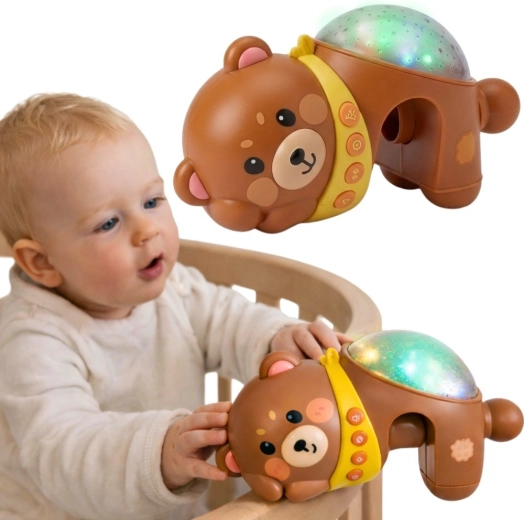 Woopie Baby nachtlampje in de vorm van een beertje met melodieën voor het babybedje
