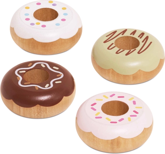 Houten donuts voor de kinderkeuken Le Toy Van (4 stuks)