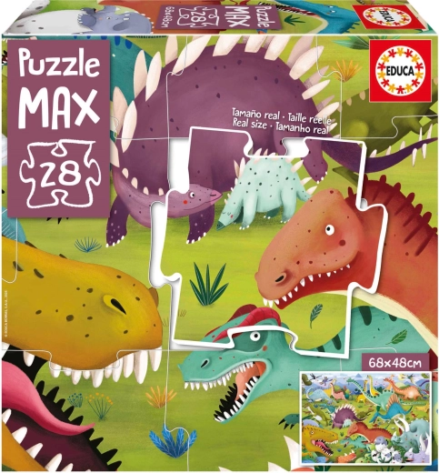 EDUCA Puzzel Dinosaurussen 28 stukjes