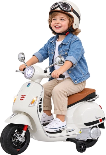 Elektrisch kindervoertuig Vespa GTS 125 wit