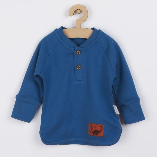 baby katoenen T-shirt Nicol Ivo blauw 74 (6–9 maanden)