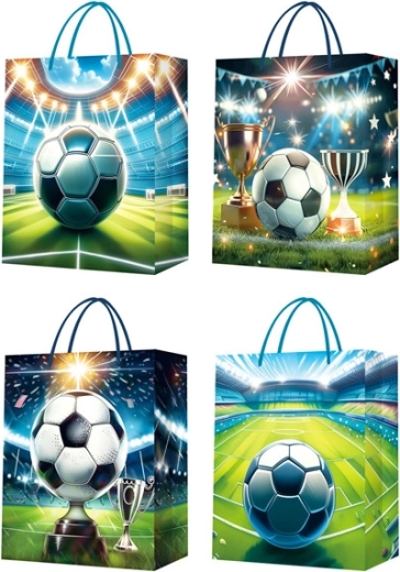 Cadeautasje met voetbalmotief maat S