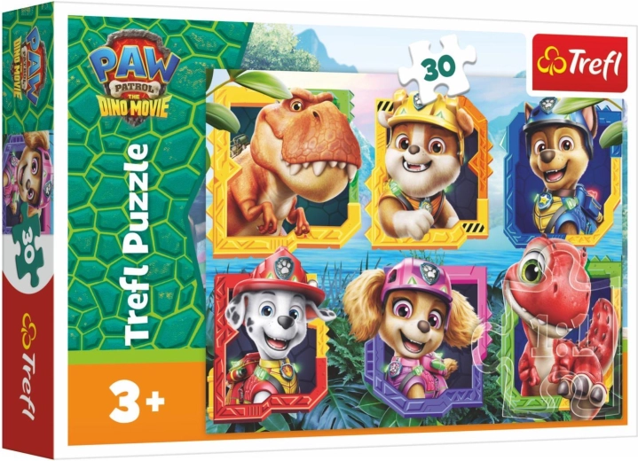 Puzzel Paw Patrol (Tlapková patrola) Dino Movie Dinosauriër-eiland 30 stukjes