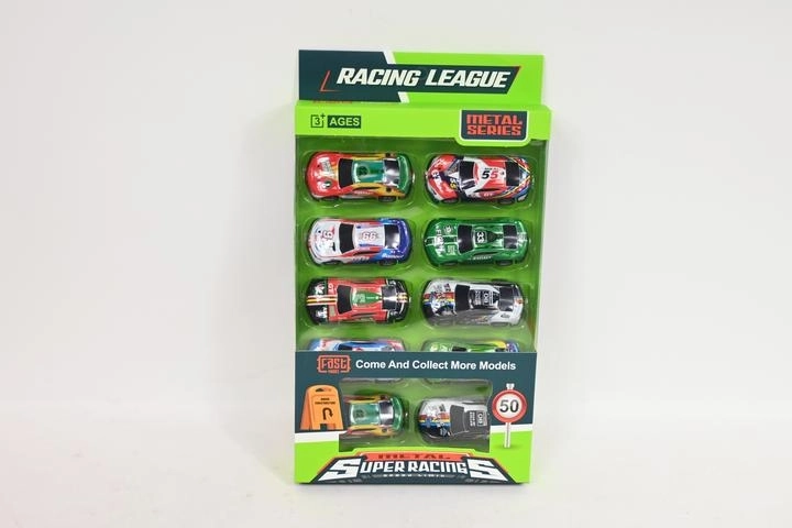 Set raceautootjes – 10 stuks in doosje