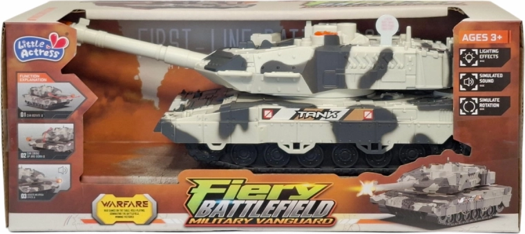 Militaire tank met licht en geluid