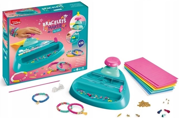 Creativ fabriek voor het maken van armbanden met heishi-kralen