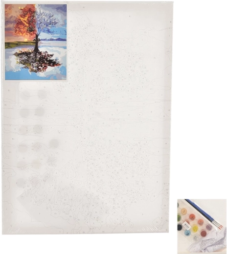 Schilderen op nummer – boom 30 × 40 cm