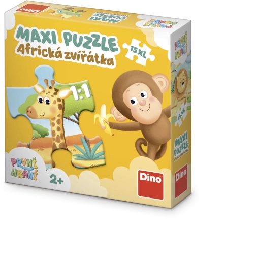 Dino maxi baby puzzel Eerste keer spelen Afrikaanse dieren 15 stukjes