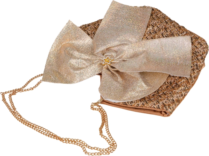 Elegante handtas met strik voor onderweg