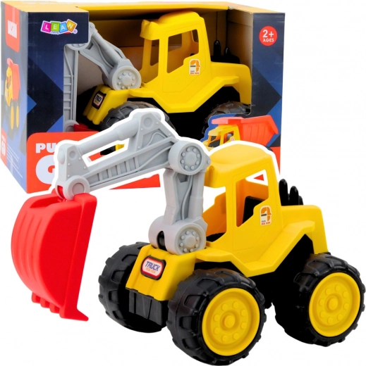 Kindergele graafmachine voor zand