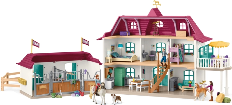 Schleich Horse Club landhuis en stal aan het meer
