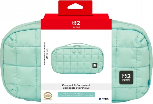 Zachte hoes HORI Puff Pouch Cozy Green voor Nintendo Switch 2