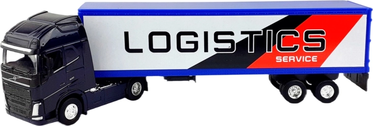 Metalen vrachtwagen met aanhanger VOLVO 1:64 Welly