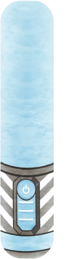 Fluffy Fighterz lichtgevend pluchen zwaard blauw