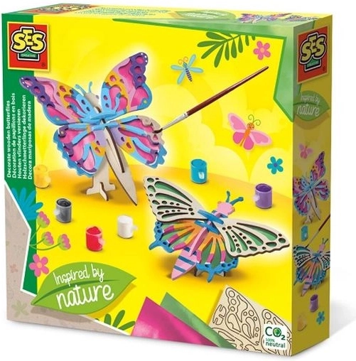 SES Creative versieren van houten vlinders