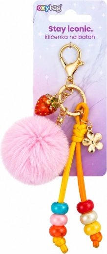 Fashion sleutelhanger Oxybag aardbei