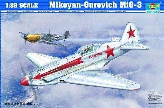 Model van het jachtvliegtuig Mikoyan-Gurevich MiG-3 1:32 van Trumpeter