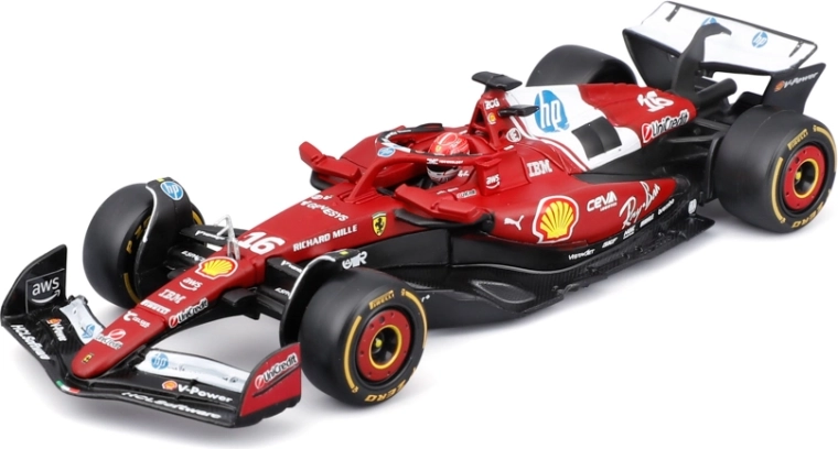 Bburago F1-model in acrylbox Ferrari SF-25 (2025) Charles Leclerc 1:43