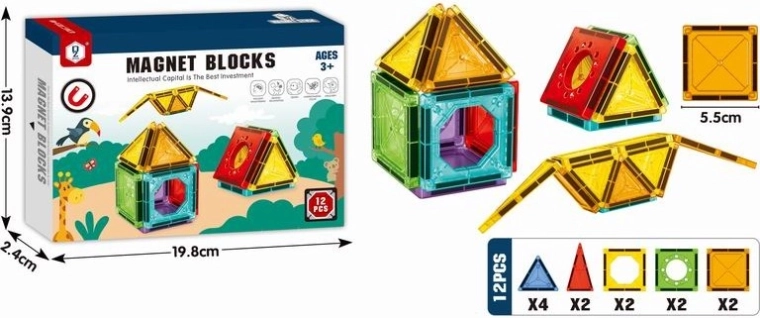 Magnetische 3D-bouwset vogelvoederhuisje