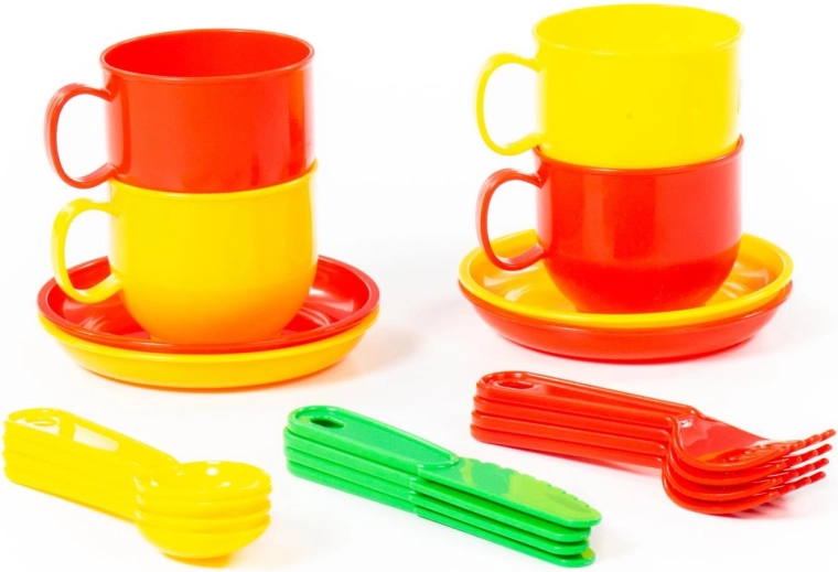 Complete uitrusting voor 4 kleine eters