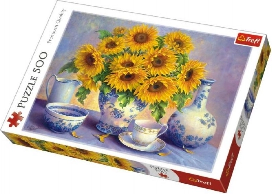 Puzzel 500 stukjes Zonnebloemen