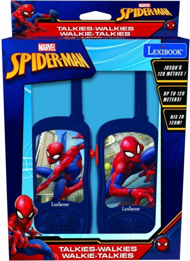 LEXIBOOK SPIDER-MAN walkietalkies voor kinderen met bereik van 120 m