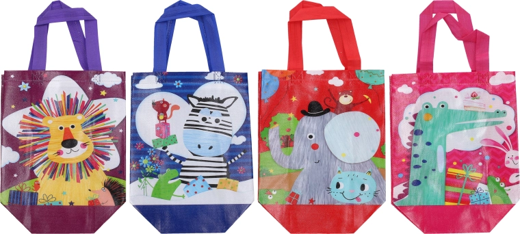 Cadeautasje voor kinderen met een doek van niet-geweven stof