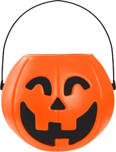 Halloween-emmer in pompoenvorm 16 × 14 cm