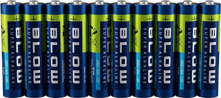 Alkaline batterijen AAA (LR03) BLOW super alkaline 10 stuks