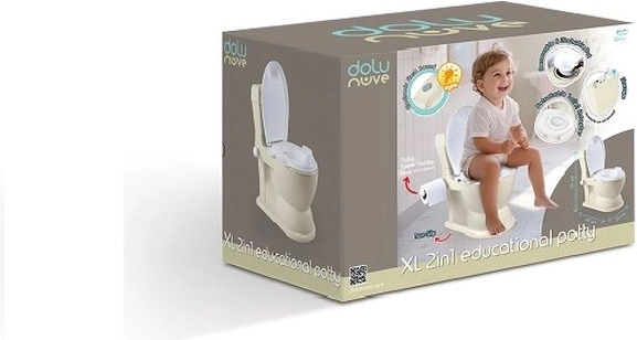 DOLU educatief potje XL met geluid beige