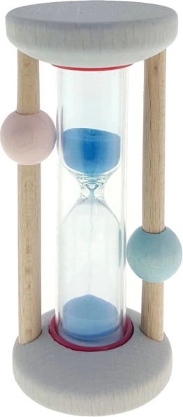 Zandloper roze-blauw Hess