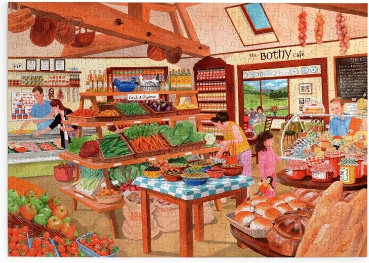 Puzzel Delicatessenwinkel, 500 extra grote stukjes