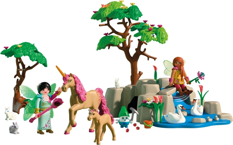 Rijke natuurscène met schatten